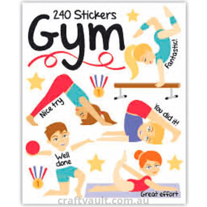 Sticker Books Gym 240 Stickers