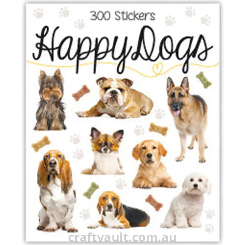 Sticker Books Happy Dogs 300 Stickers