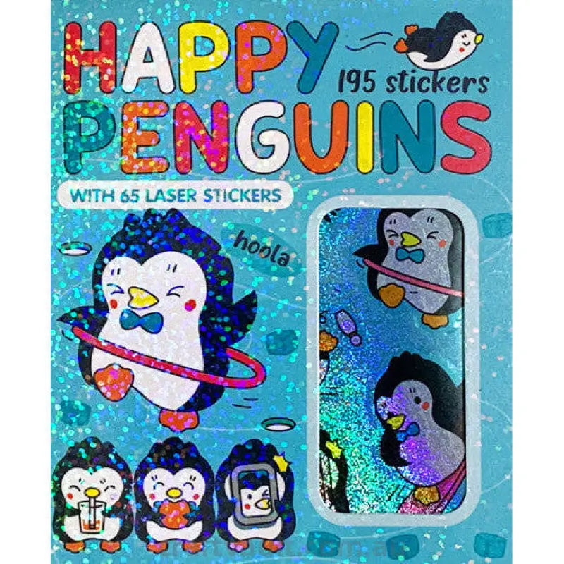 Sticker Books Happy Penguins 130 Stickers & 65 Laser Stickers