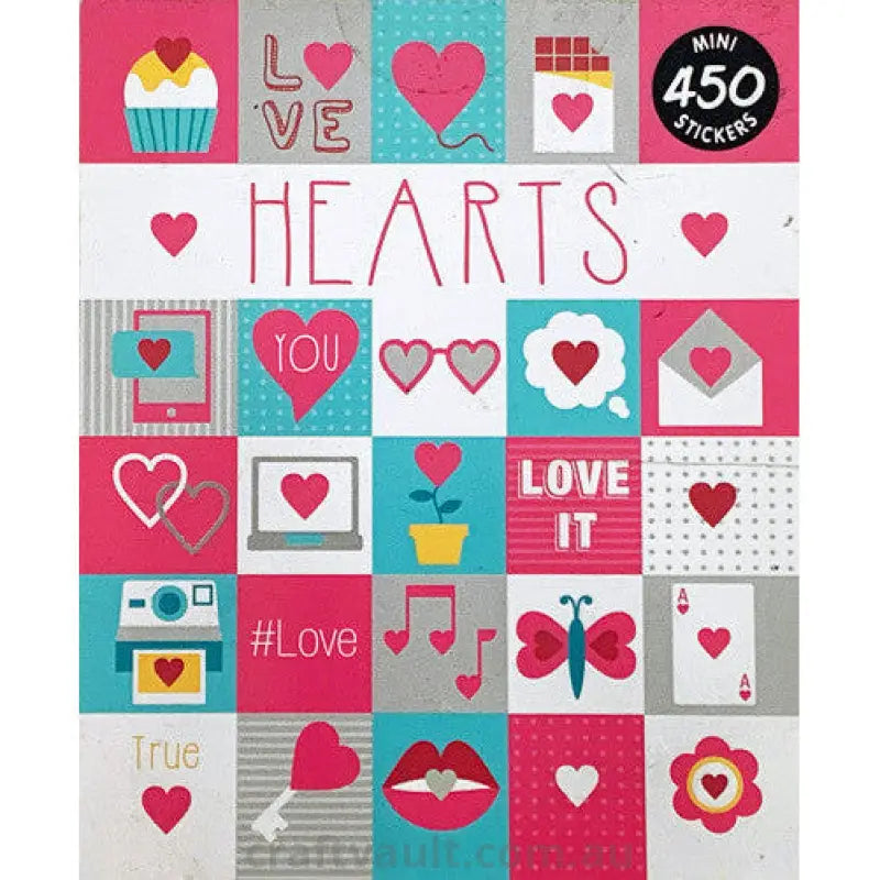 Sticker Books Hearts 450 Stickers