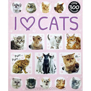 Sticker Books I Love Cats 300 Stickers