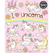 Sticker Books I Love Unicorns 300 Stickers