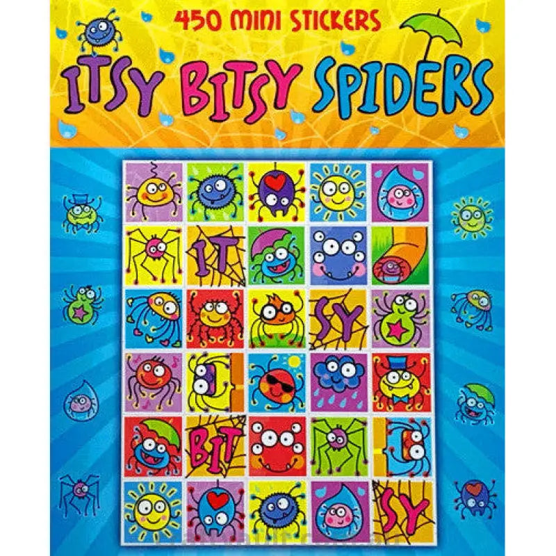 Sticker Books Itsy Bitsy Spiders 450 Stickers