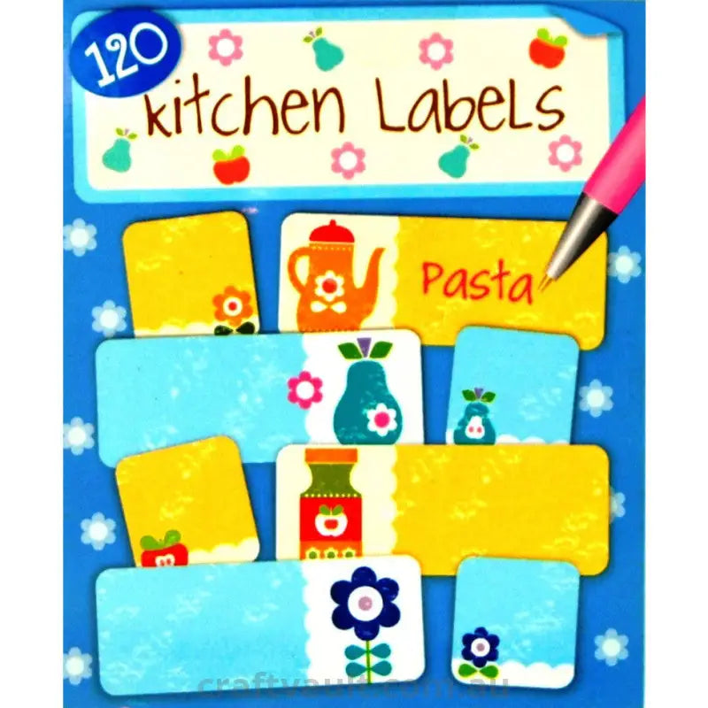 Sticker Books Kitchen Labels 120 Stickers