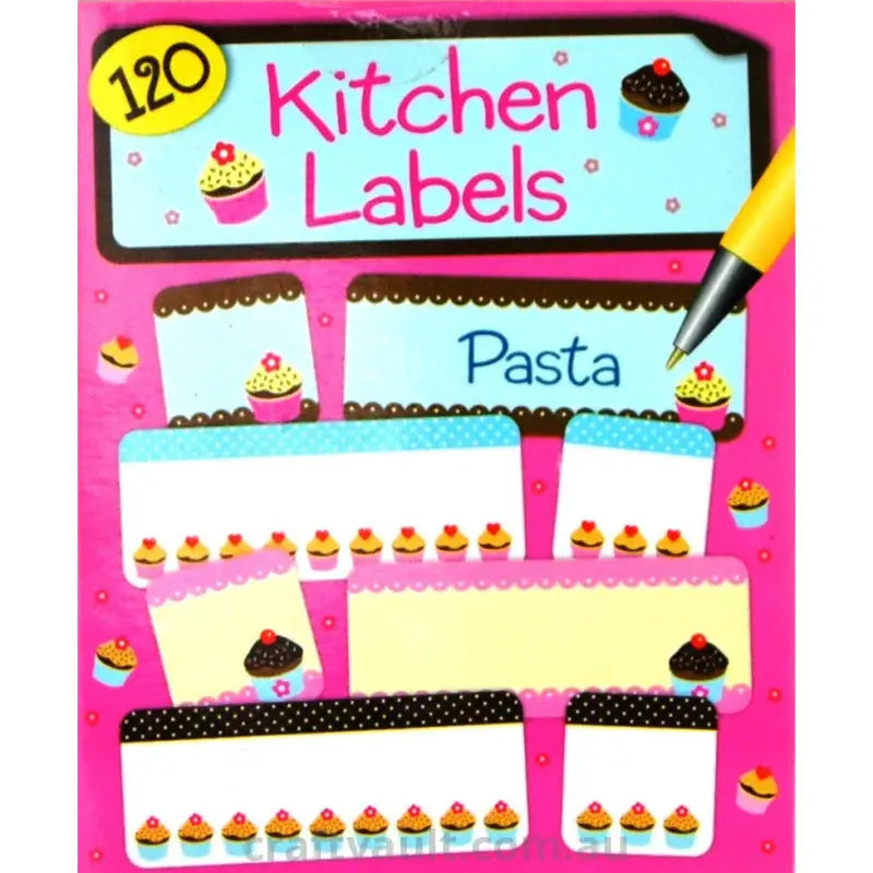 Transparent Label Sticker Kitchen Sticker Books Kitchen Labels 120 Stickers – Craft Vault