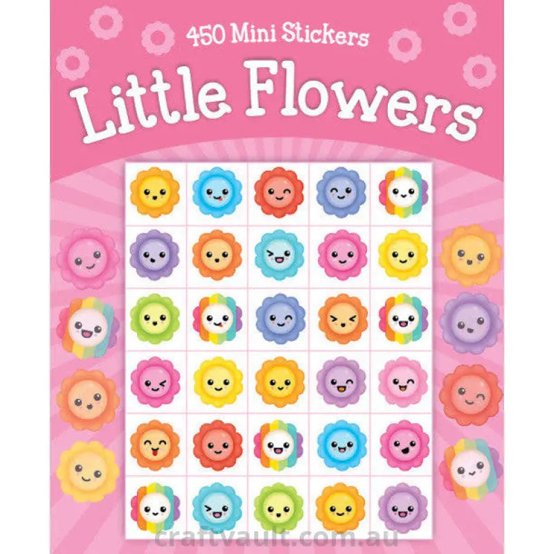 Sticker Books Little Flowers 450 Mini Stickers