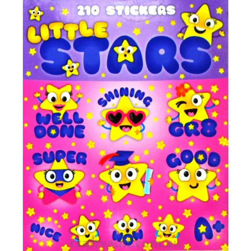 Sticker Books Little Stars 210 Stickers