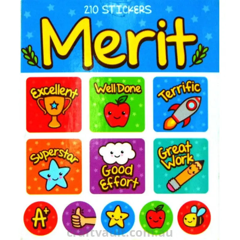 Sticker Books Merit 210 Stickers