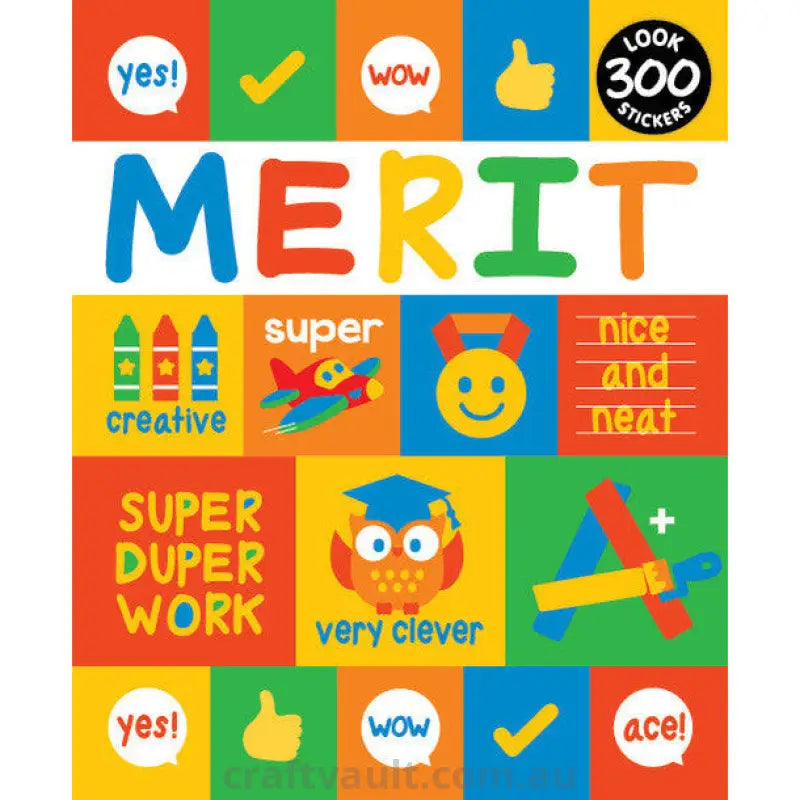 Sticker Books Merit 300 Stickers