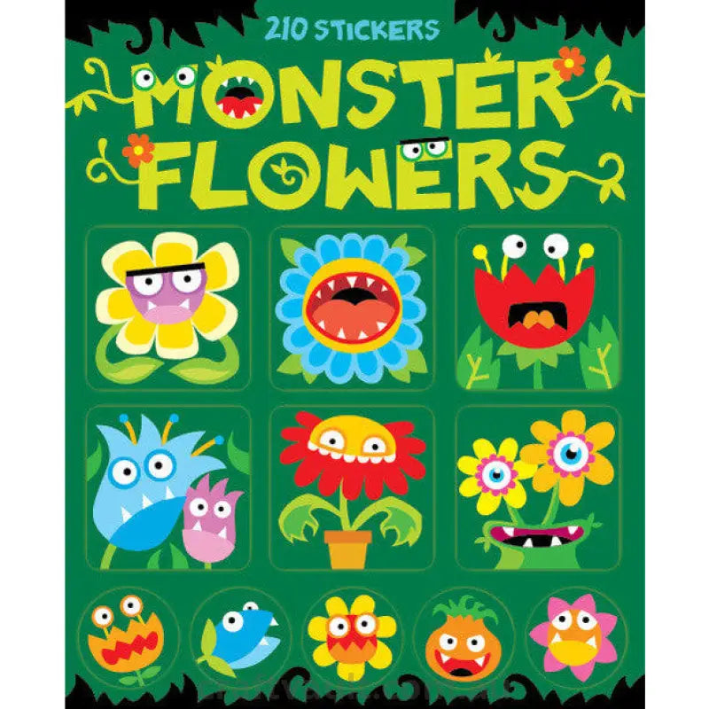 Sticker Books Monster Flowers 210 Stickers