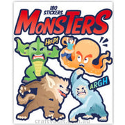 Sticker Books Monsters 180 Stickers