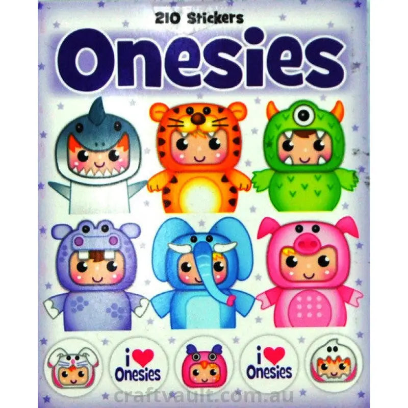 Sticker Books One-sies 210 Stickers