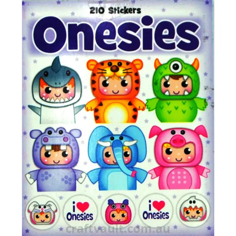 Sticker Books One-sies 210 Stickers