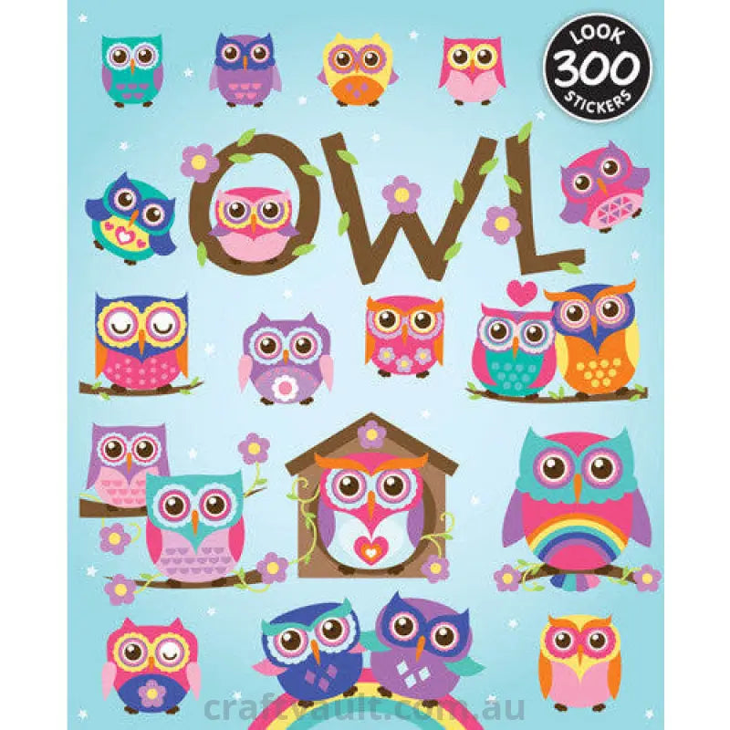 Sticker Books Owl 300 Stickers