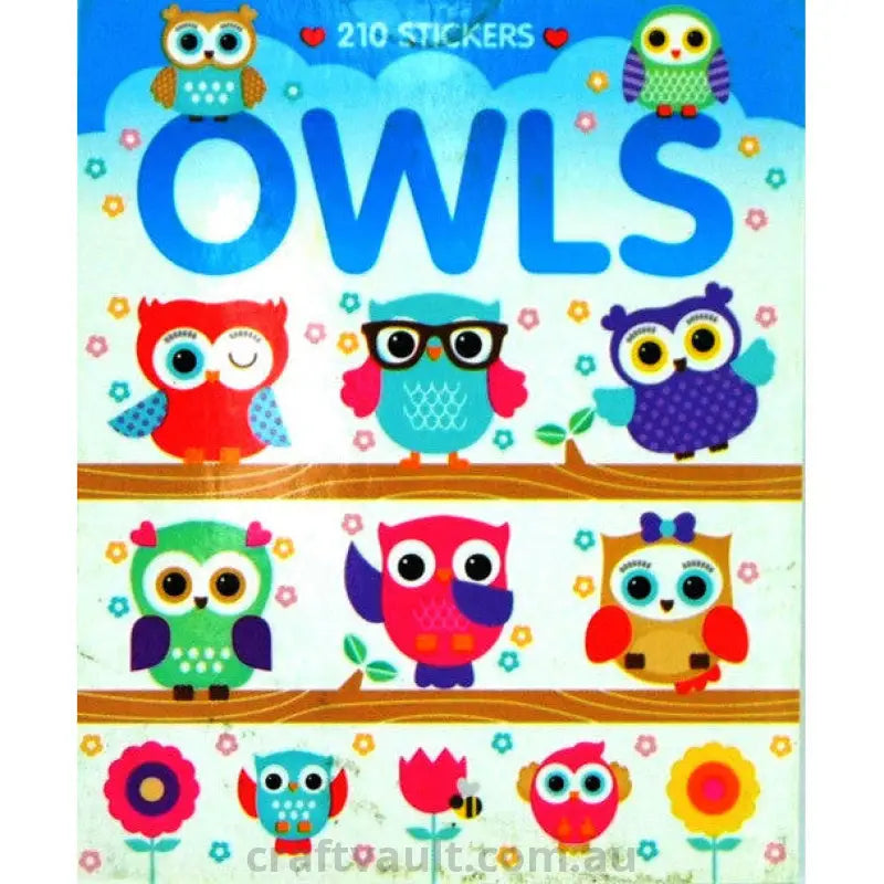 Sticker Books Owls 210 Stickers