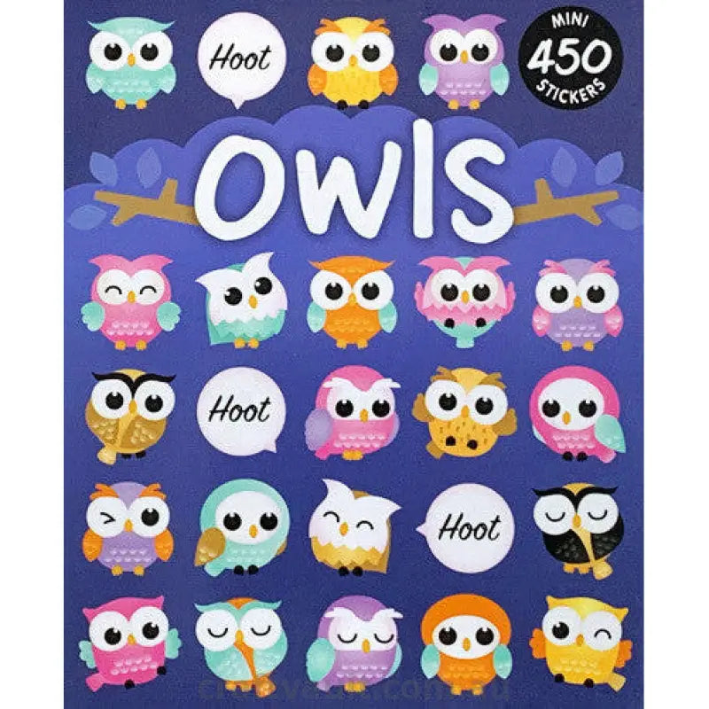Sticker Books Owls 450 Stickers