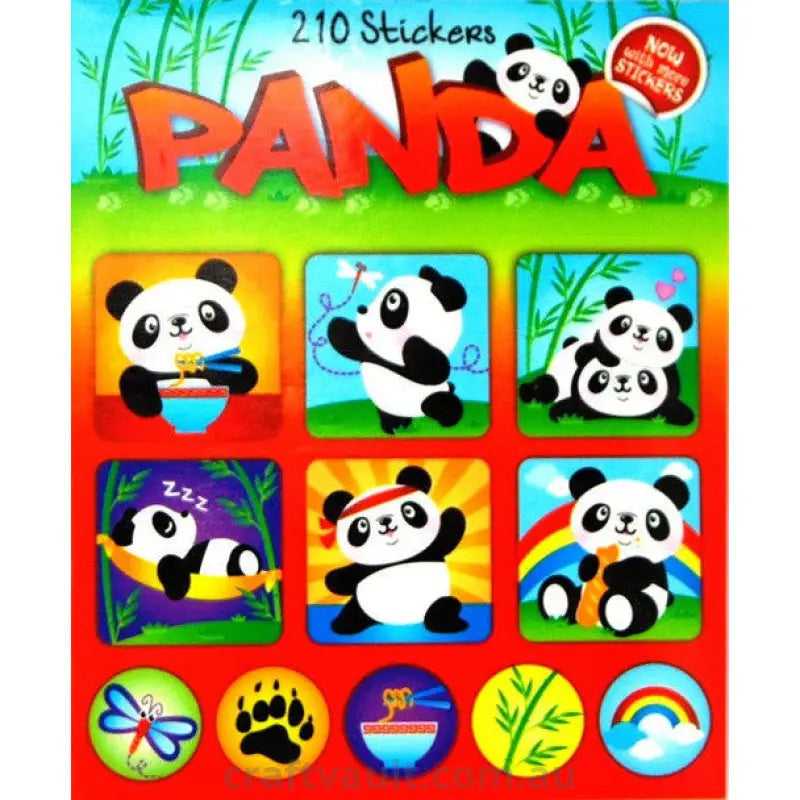 Sticker Books Panda 210 Stickers