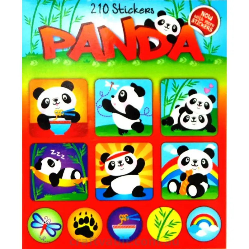 Sticker Books Panda 210 Stickers