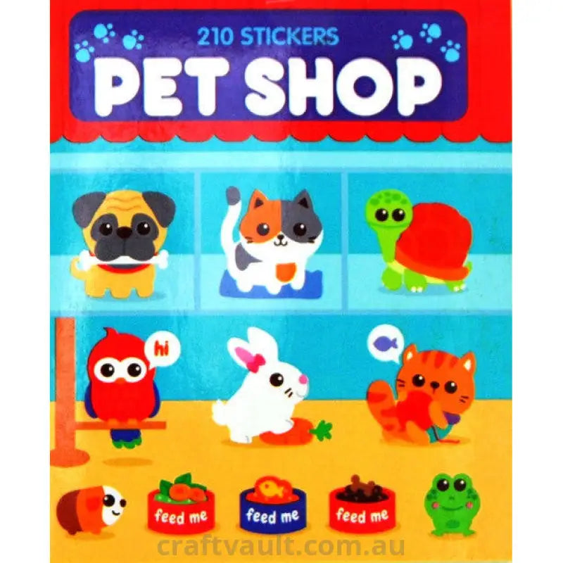Sticker Books Petshop 210 Stickers