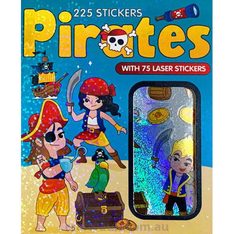 Sticker Books Pirates 150 Stickers & 75 Laser Stickers