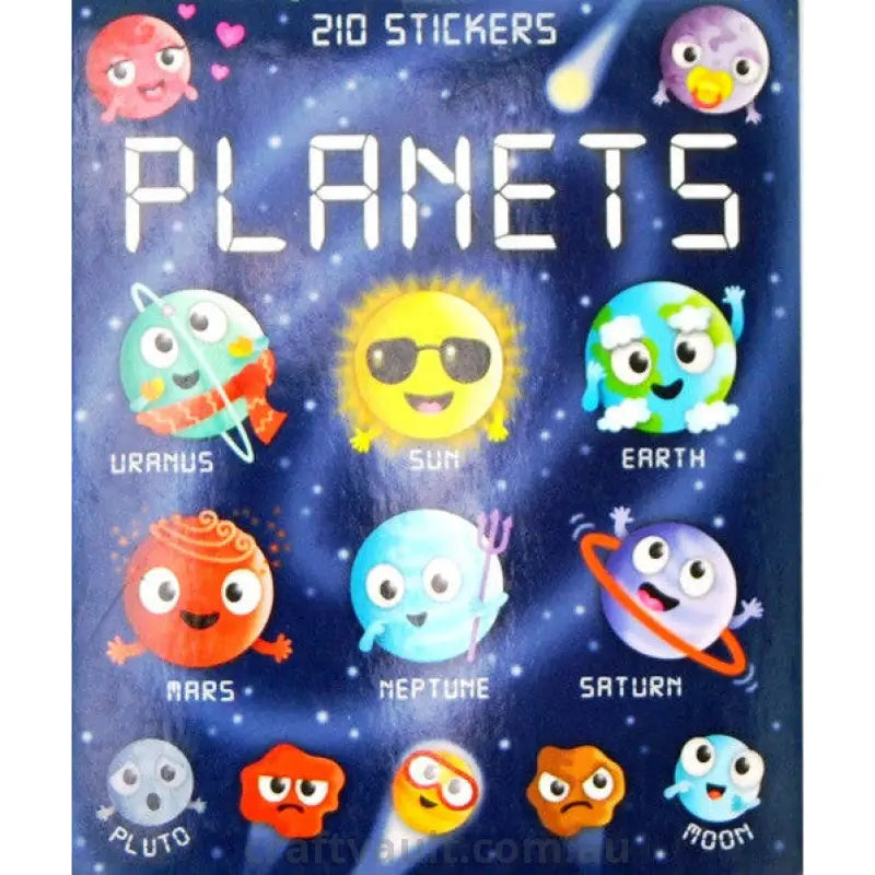Sticker Books Planets 210 Stickers