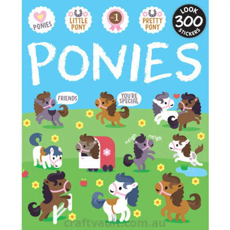 Sticker Books Ponies 300 Stickers