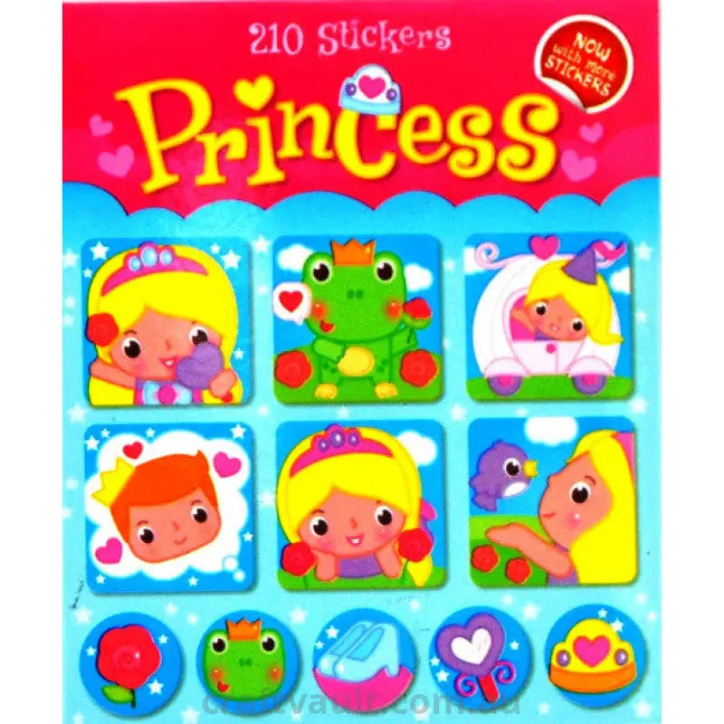 Sticker Books Princess 03 210 Stickers
