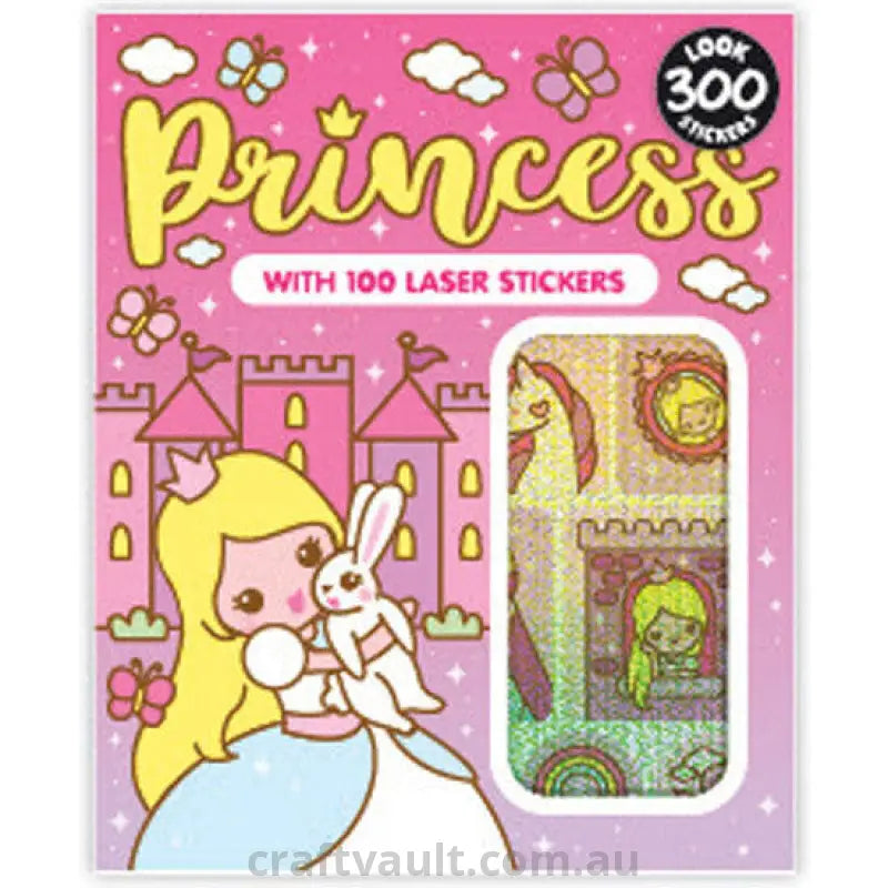 Sticker Books Princess 200 Stickers & 100 Laser Stickers