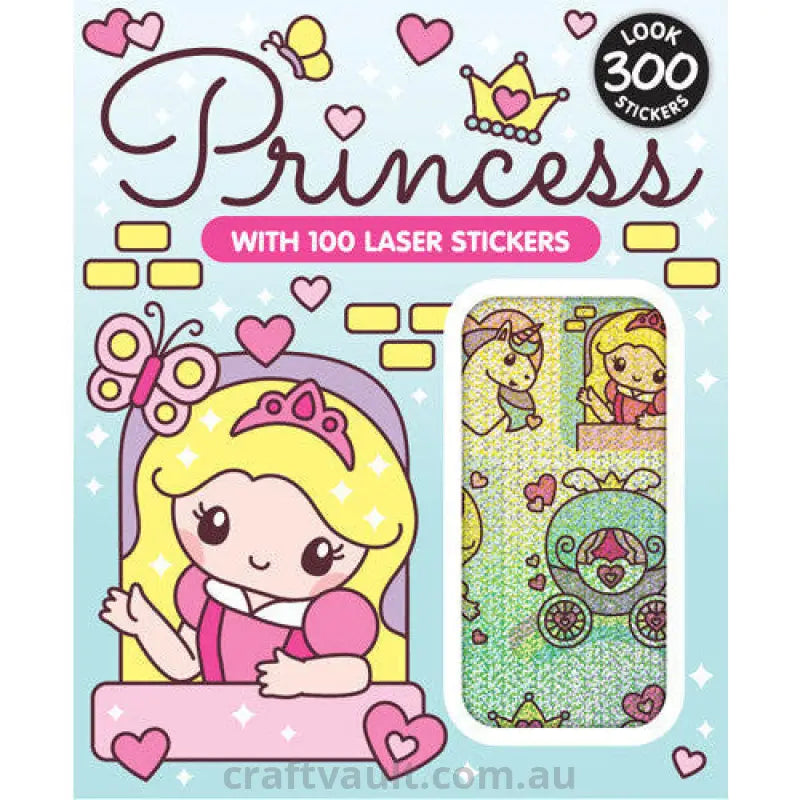 Sticker Books Princess 200 Stickers & 100 Laser Stickers