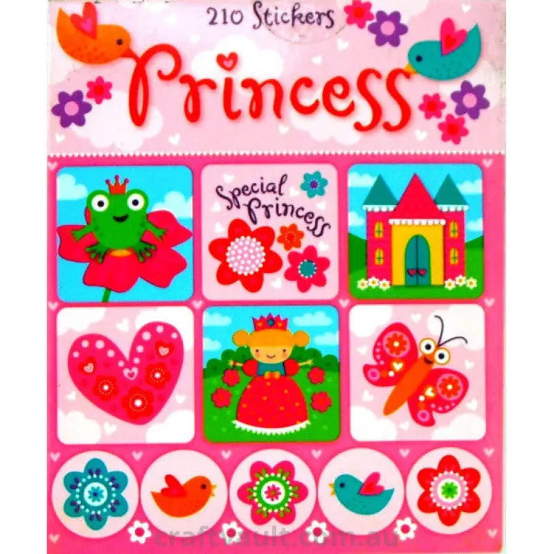 Sticker Books Princess 210 Stickers