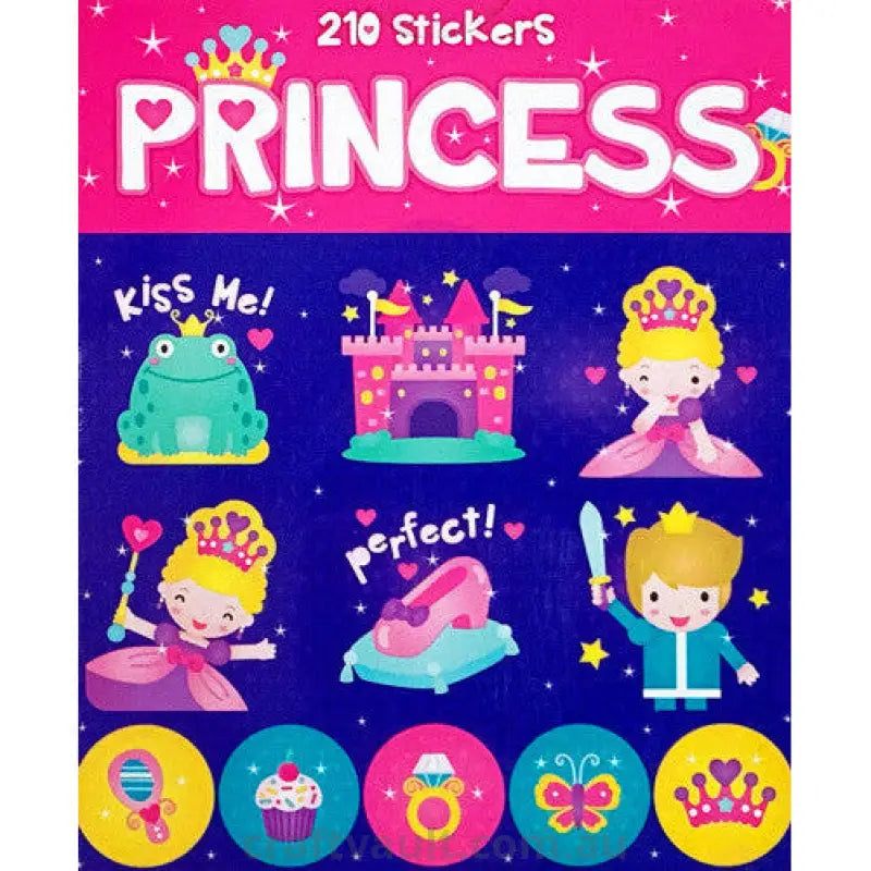 Sticker Books Princess 210 Stickers