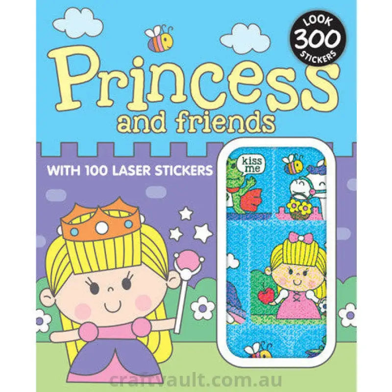 Sticker Books Princess & Friends 200 Stickers & 100 Laser Stickers