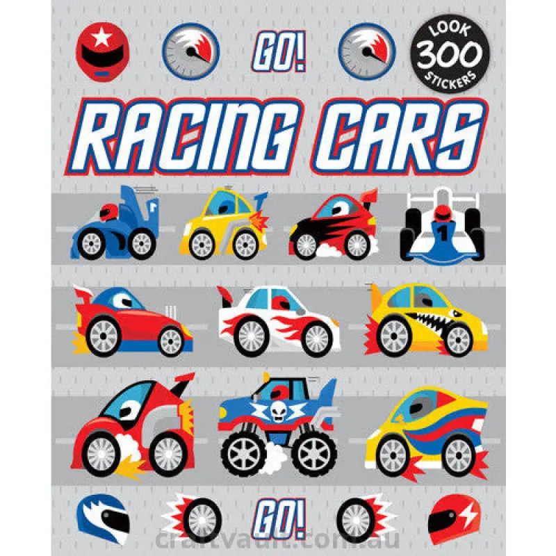Sticker Books Racing Cars 300 Stickers