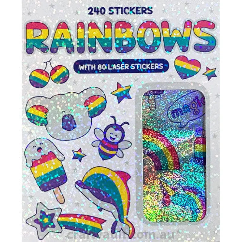 Sticker Books Rainbows 160 Stickers & 80 Laser Stickers
