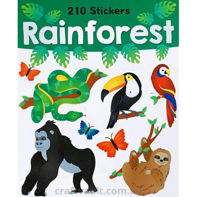 Sticker Books Rainforest 210 Stickers