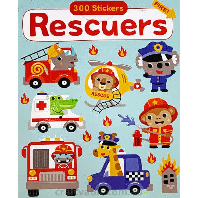 Sticker Books Rescuers 300 Stickers