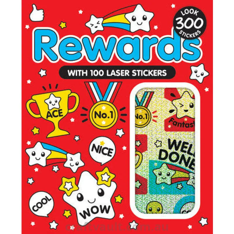 Sticker Books Rewards 200 Stickers & 100 Laser Stickers