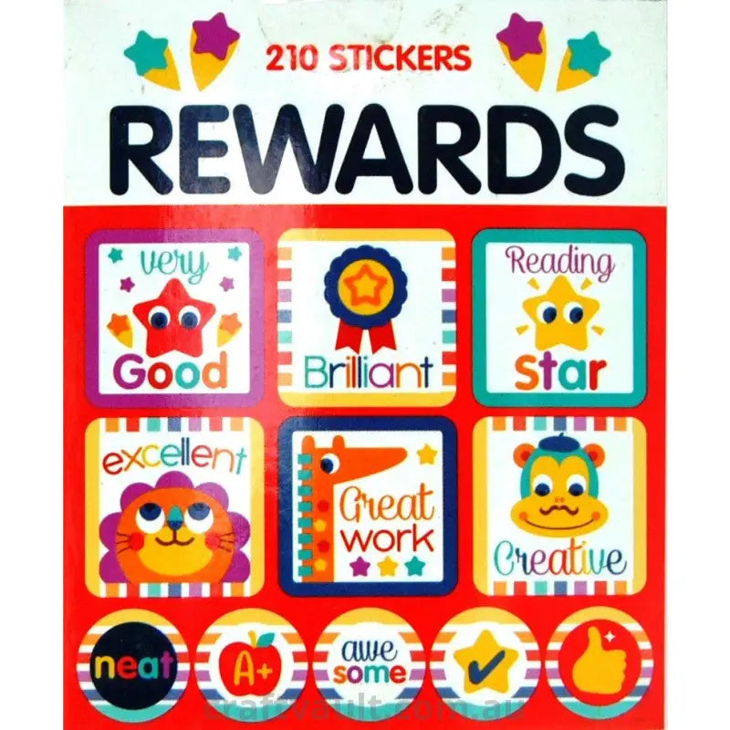 Sticker Books Rewards 210 Stickers