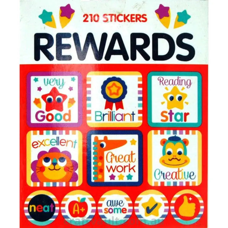 Sticker Books Rewards 210 Stickers