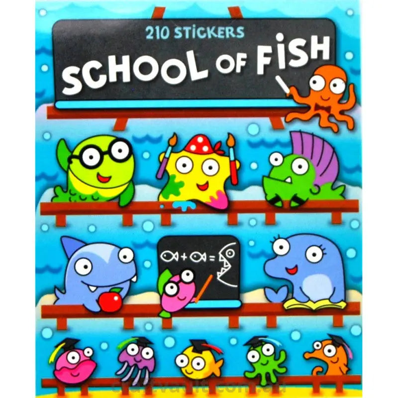 Sticker Books School of Fish 210 Stickers