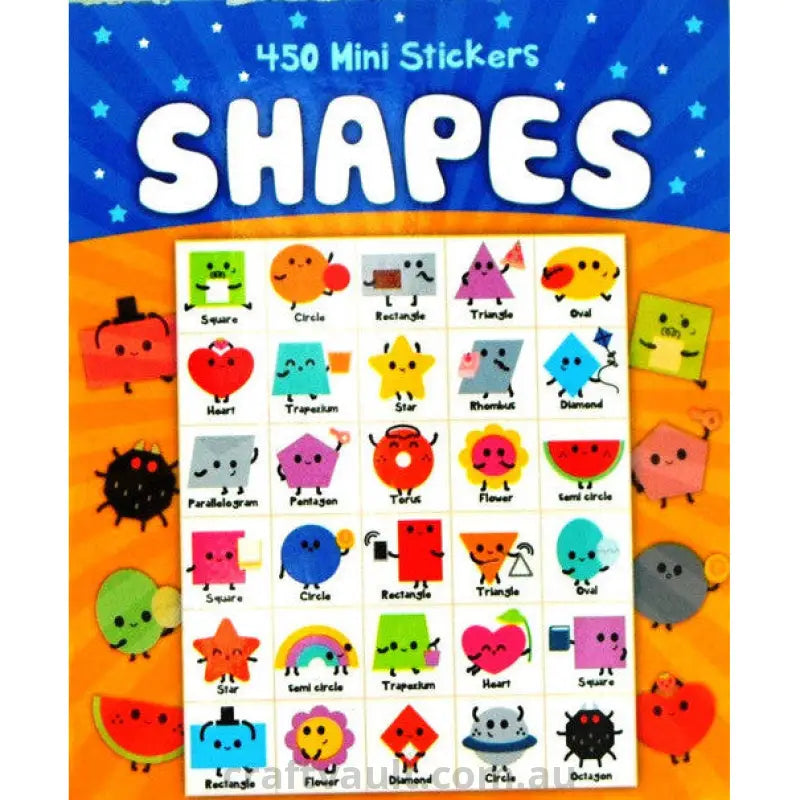 Sticker Books Shapes 450 Stickers