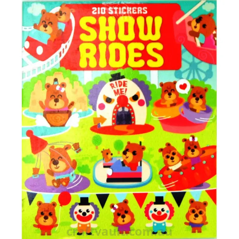 Sticker Books Show Rides 210 Stickers