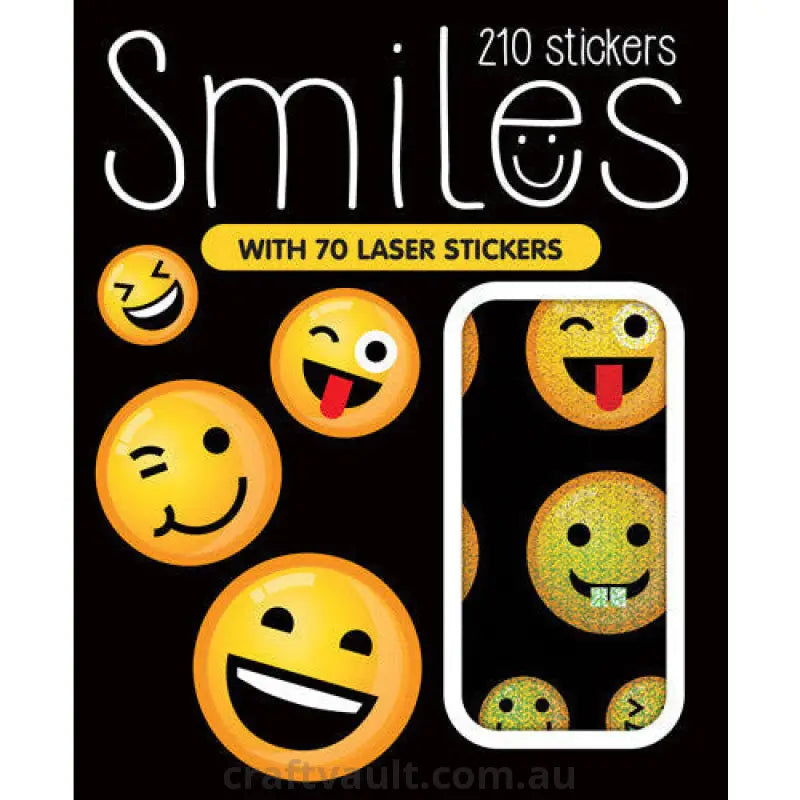 Sticker Books Smiles 140 Stickers & 70 Laser Stickers