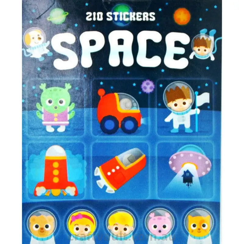 Sticker Books Space 210 Stickers
