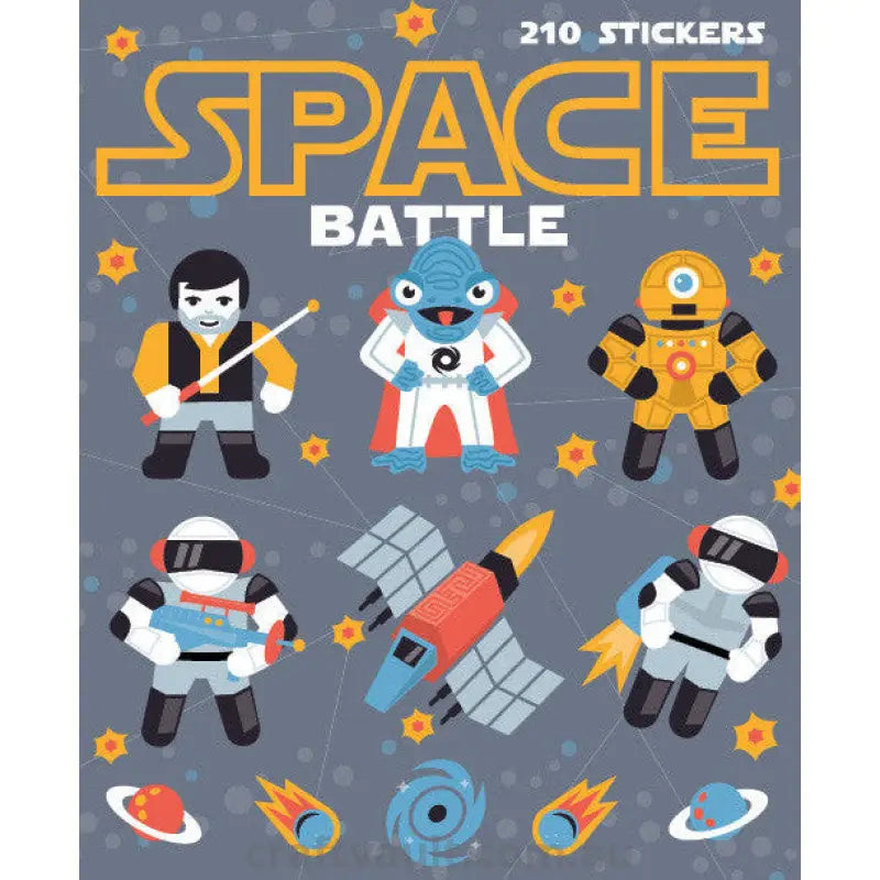 Sticker Books Space Battle 210 Stickers