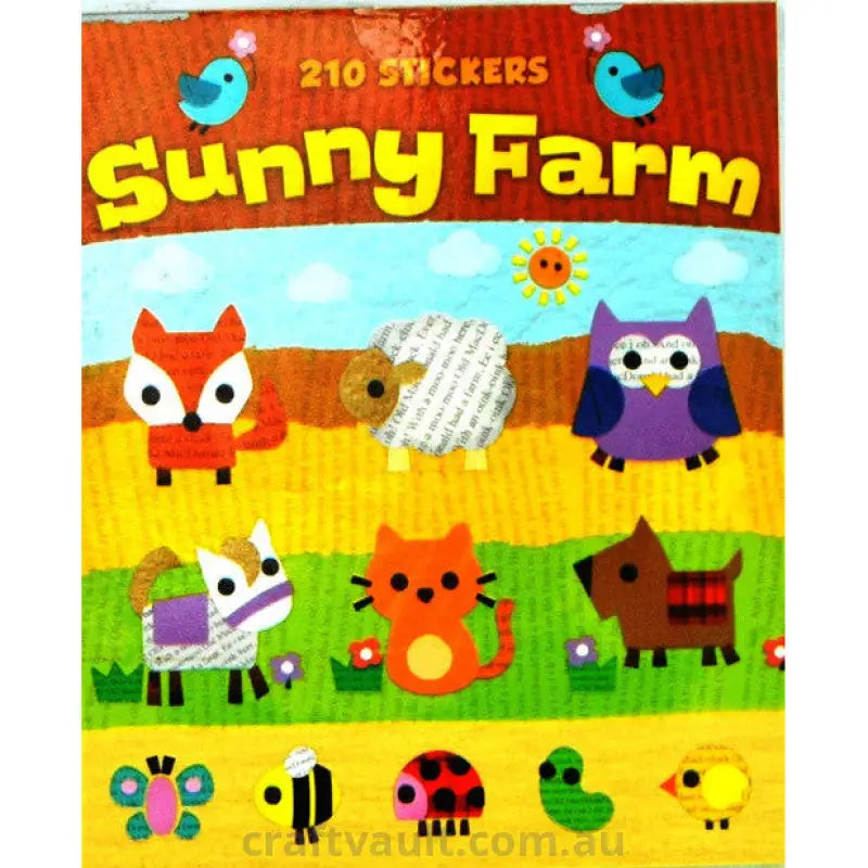 Sticker Books Sunny Farm 210 Stickers