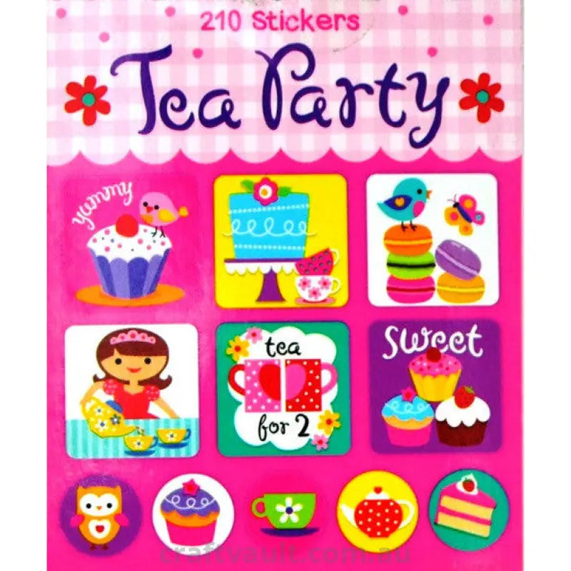 Sticker Books Tea Party 210 Stickers