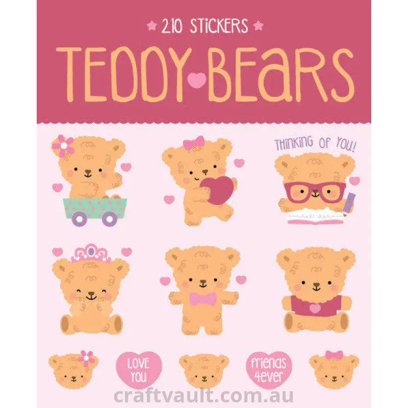 Sticker Books Teddy Bears 210 Stickers