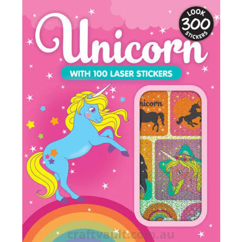 Sticker Books Unicorn 200 Stickers & 100 Laser Stickers