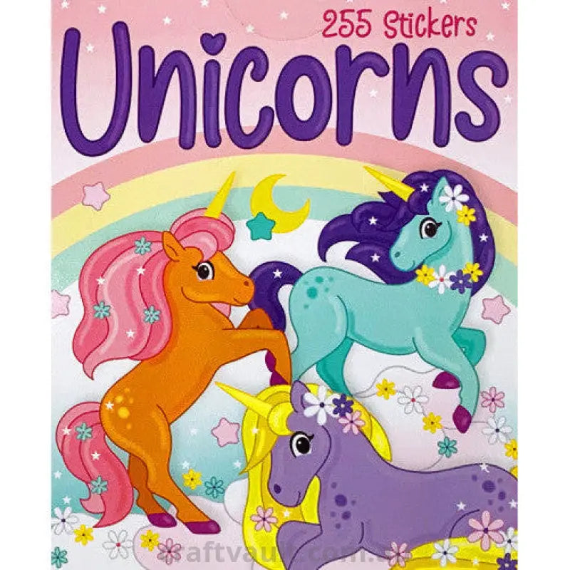 Sticker Books Unicorns 255 Stickers